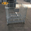 Large stackable steel storage container cage for sale